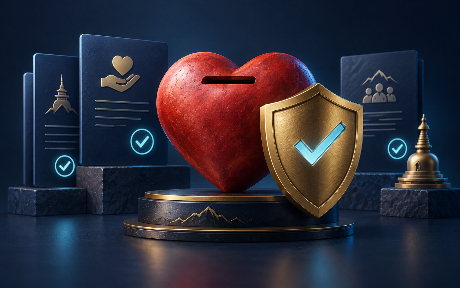 CharityGuard: Trust and verification concept illustration