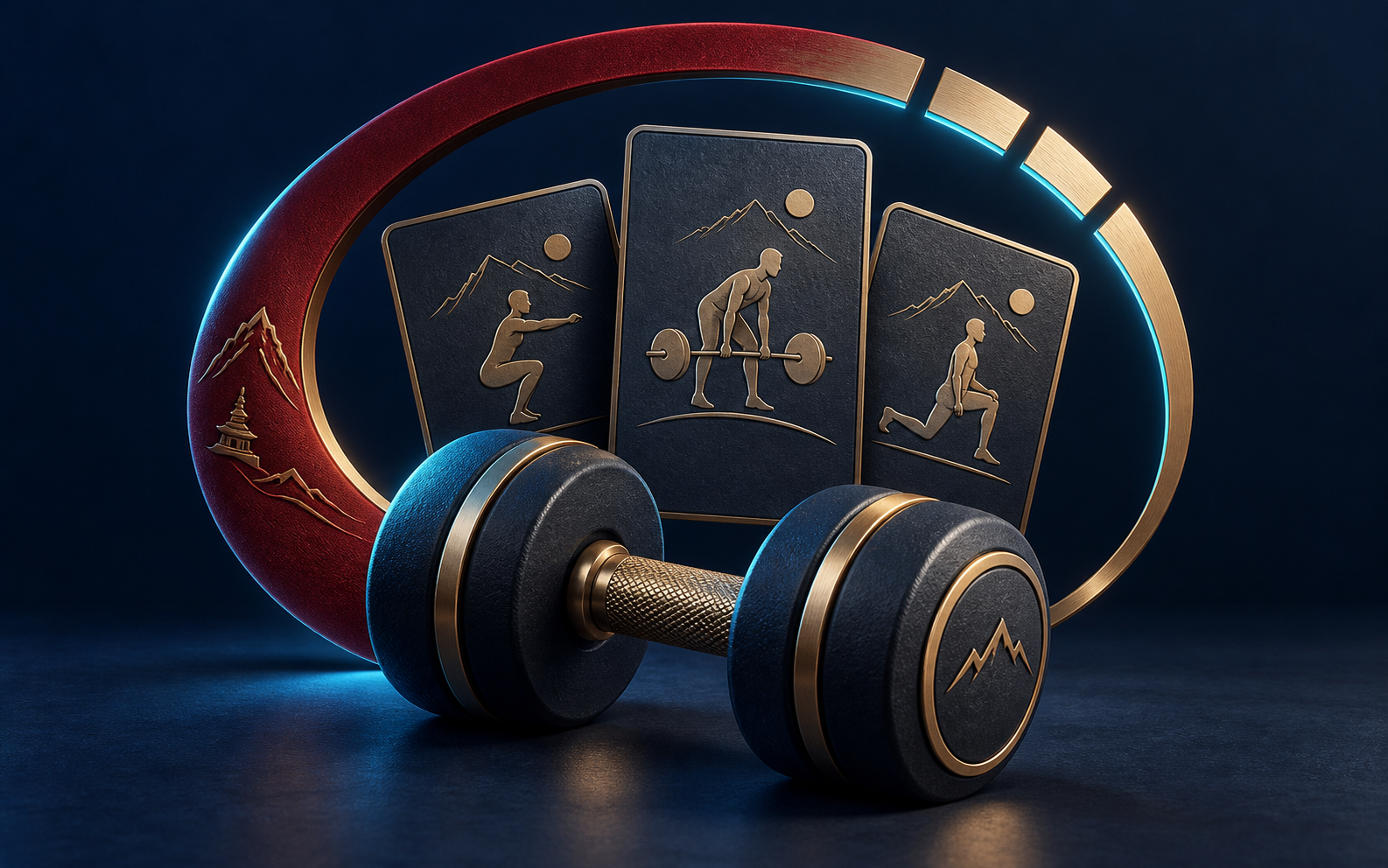 Shaktiman: AI fitness tracker concept illustration